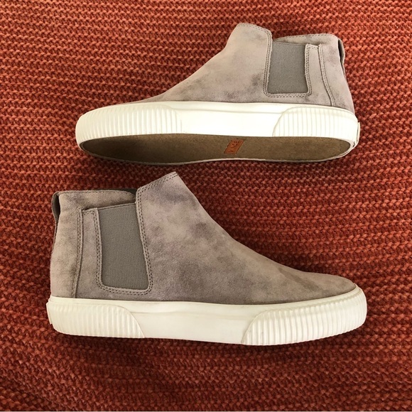 Vince Kelowna High Top Suede Platform Slip On Sneakers Size 8 - Picture 3 of 13